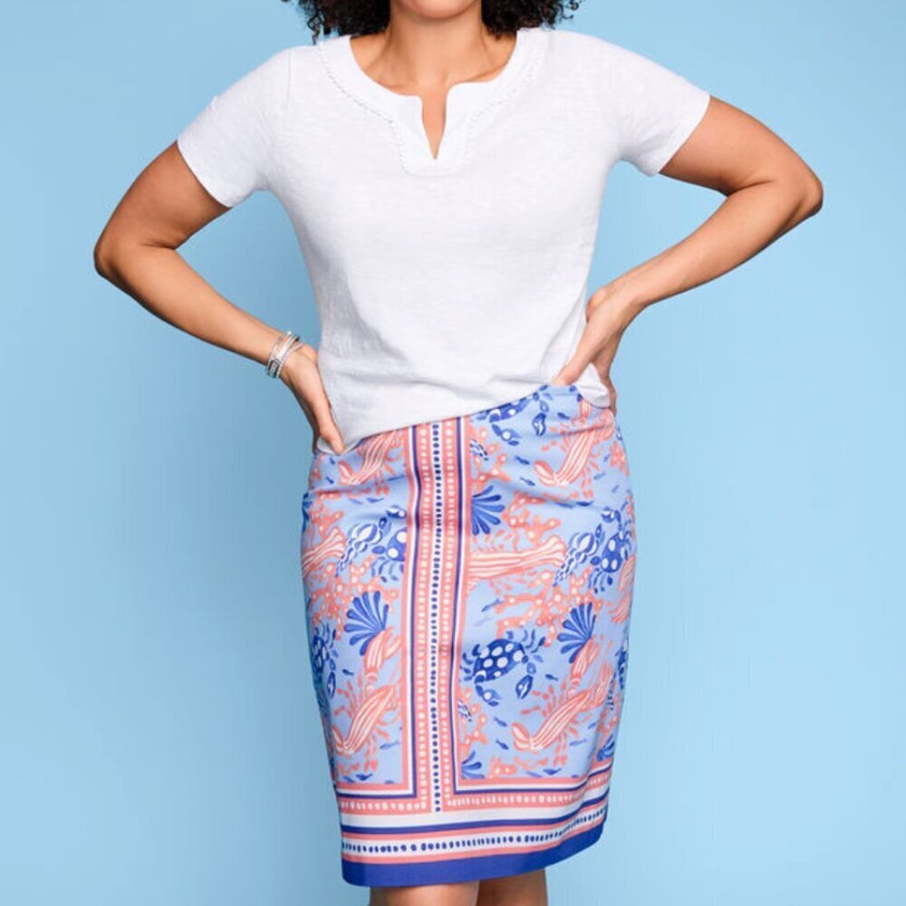 TALBOTS Canvas A-Line Skirt Size 0
